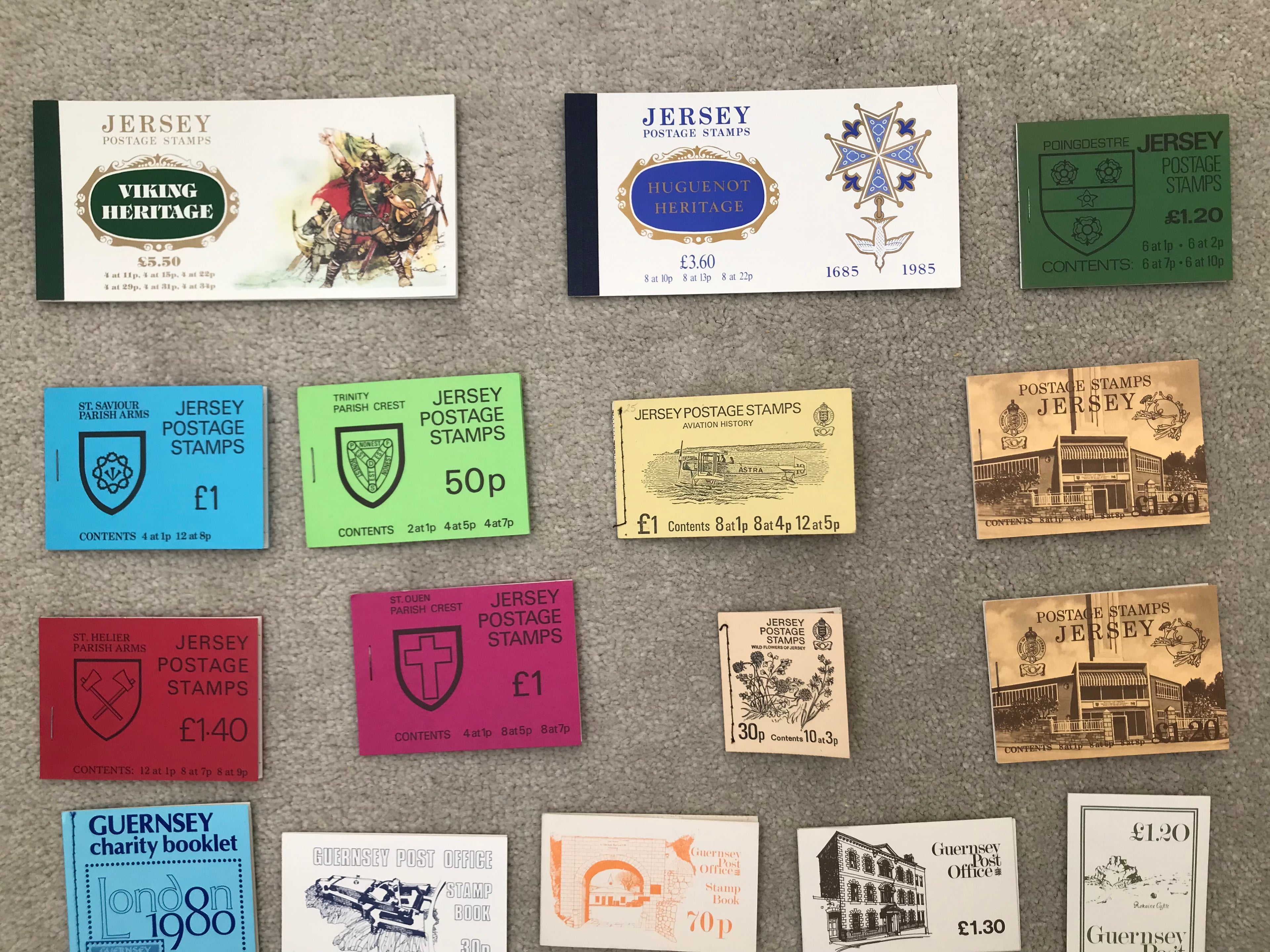 Great Britain 1970-90s Regional Stamp Booklets Collection with Charity Booklets