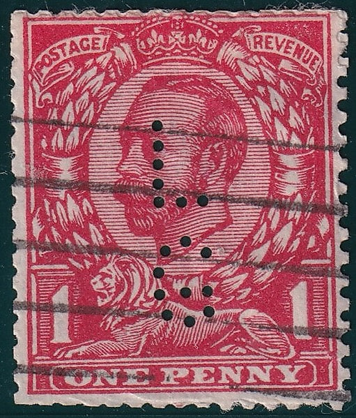 Great Britain 1912 1d Coil Join Single Used Stamp