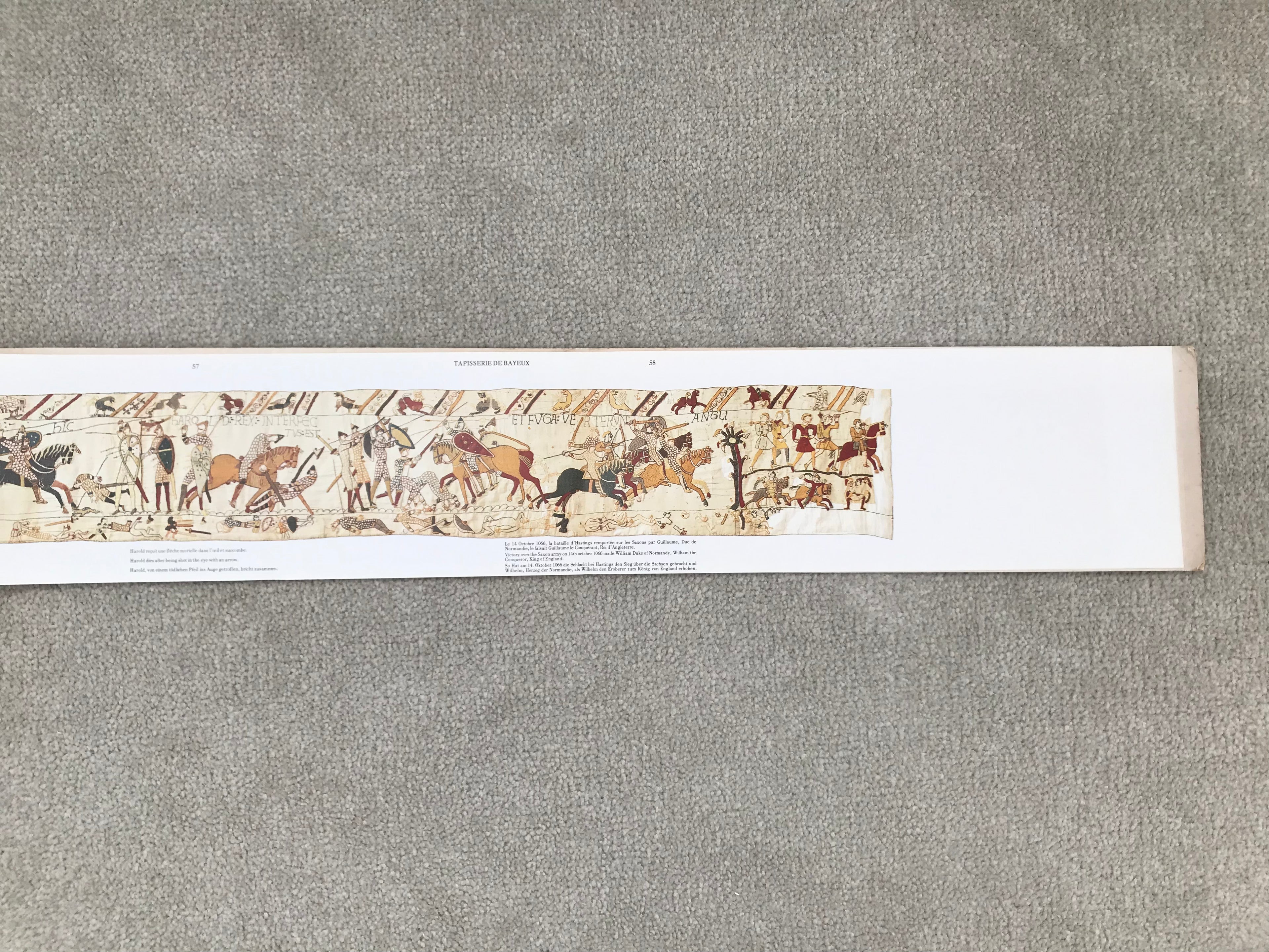 French Bayeux Tapestry One-seventh Reproduction