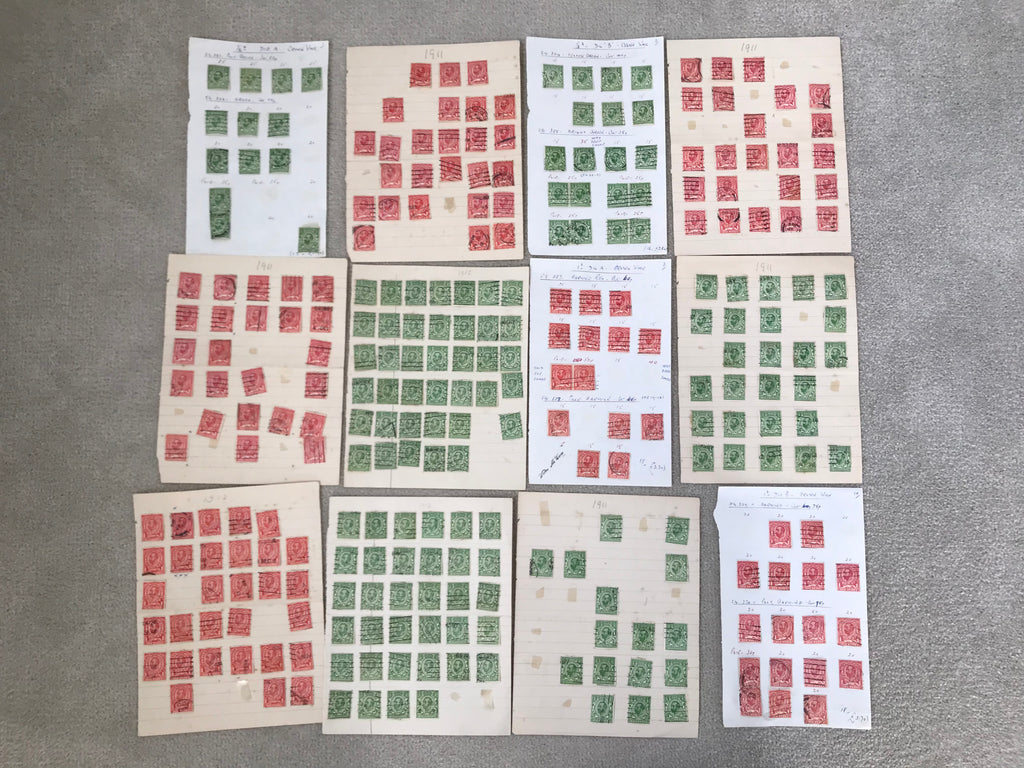 Great Britain 1911-12 Downey Head Stamps Used Selection