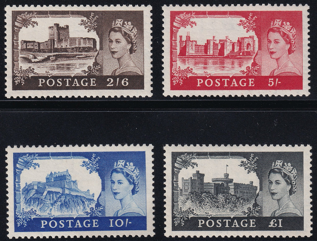 Great Britain 1955 2s6d to £1 Stamps Post Office Fresh Unmounted Mint Set