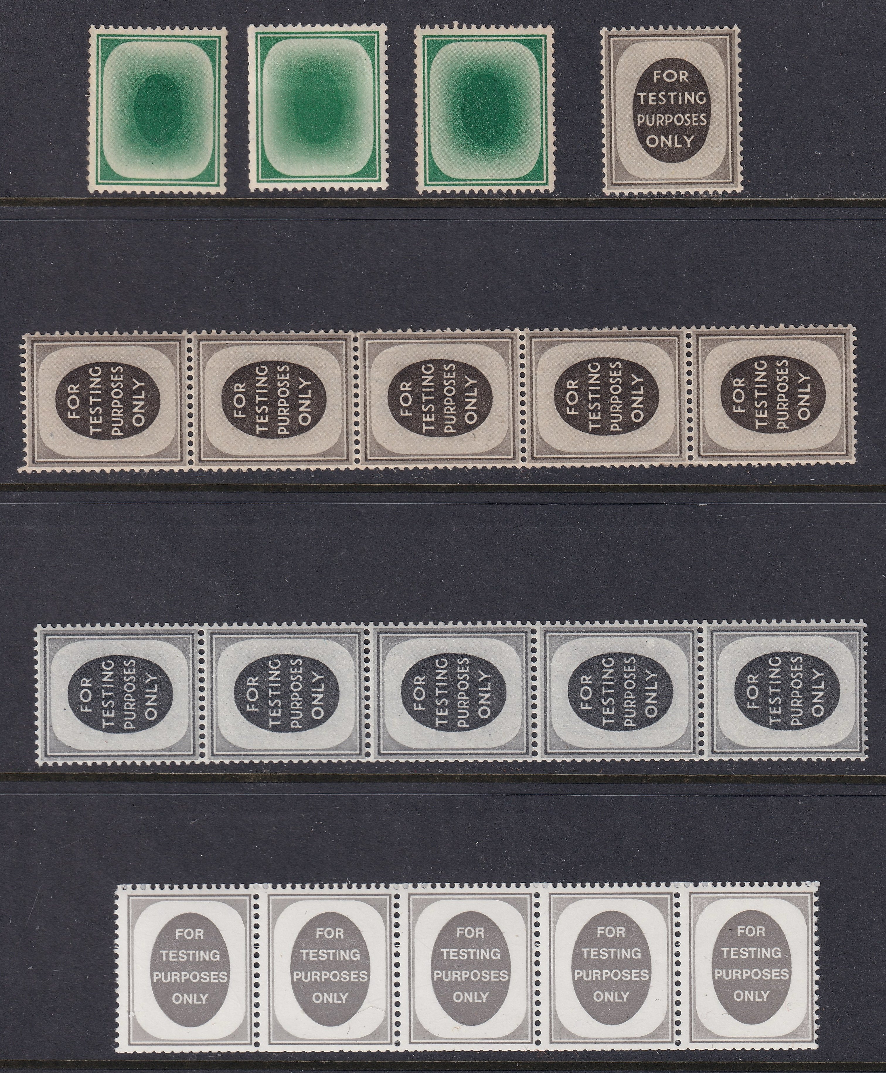 Great Britain 1930s Mint Testing Stamp Selection