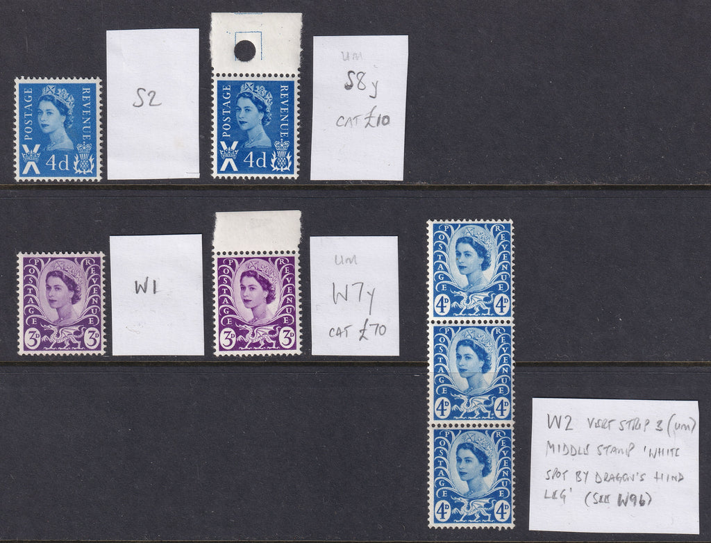 Great Britain Regional 3d and 4d Unmounted Mint Stamps with Varieties