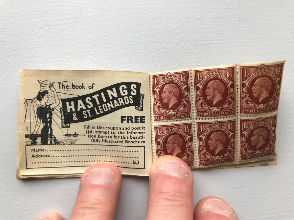 Great Britain 1935 July 5s KGV Stamp Booklet Complete Unused