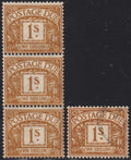 Great Britain 1964 1s Mint Strip of Three Watermark Sideways-Inverted SG D64Wi