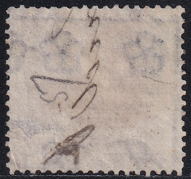 Great Britain 1864 6d Lilac Fine Used Scarce Variety Inverted Roses Emblems Watermark