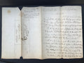 France Postal History 1836 Rated Entire to London on Embossed Paper