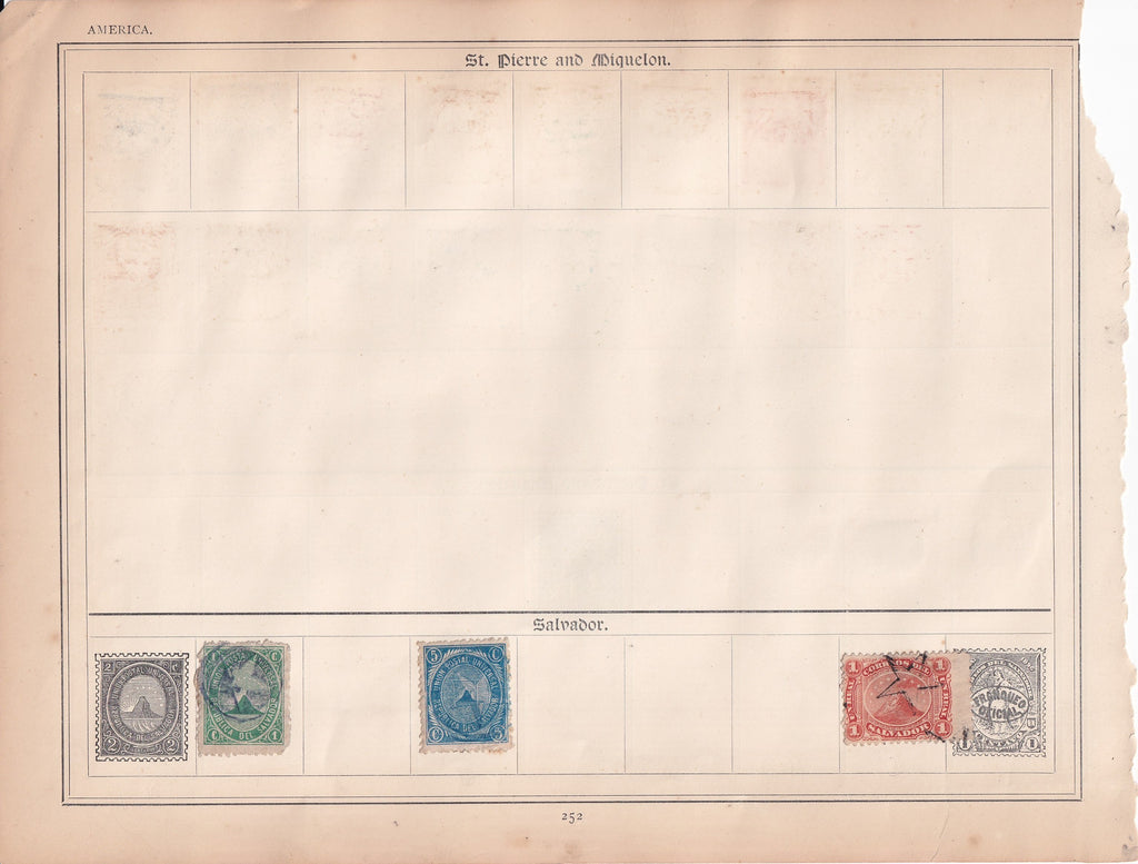 El Salvador 1853 to 1900s Used Stamps with Telegraphs