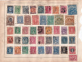 Chile 1853-1900s and Guatemala 1875 Stamps on Original Album Pages