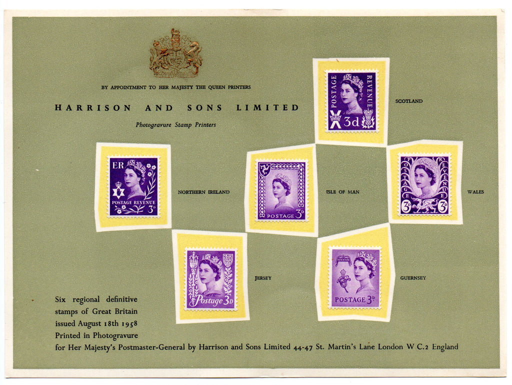Great Britain 1958-59 Harrison Photogravure Cards Collection