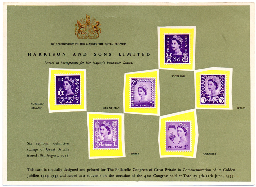 Great Britain 1958-59 Harrison Photogravure Cards Collection