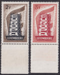 Luxembourg 1956 2F and 3F Europa Unmounted Mint Marginal Stamps
