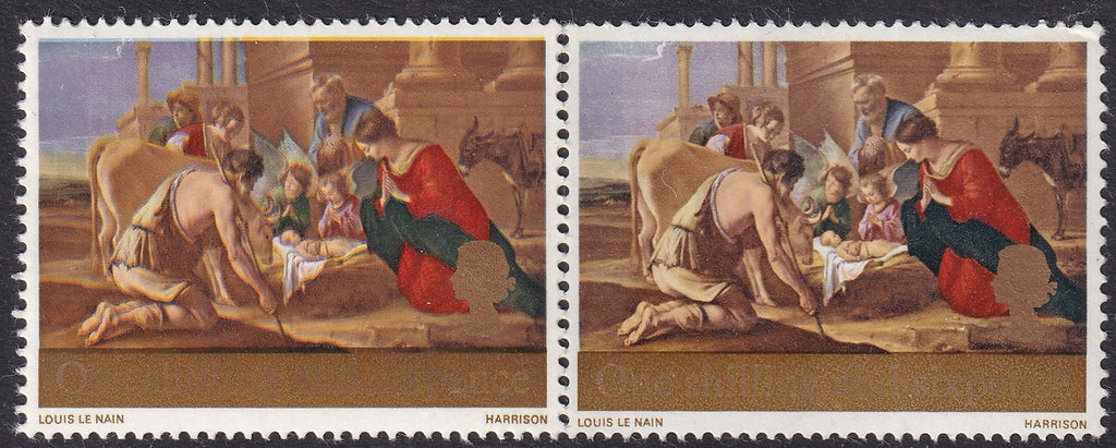 Great Britain 1967 1s6d Unmounted Mint Stamp with Variety Grainy Appearance