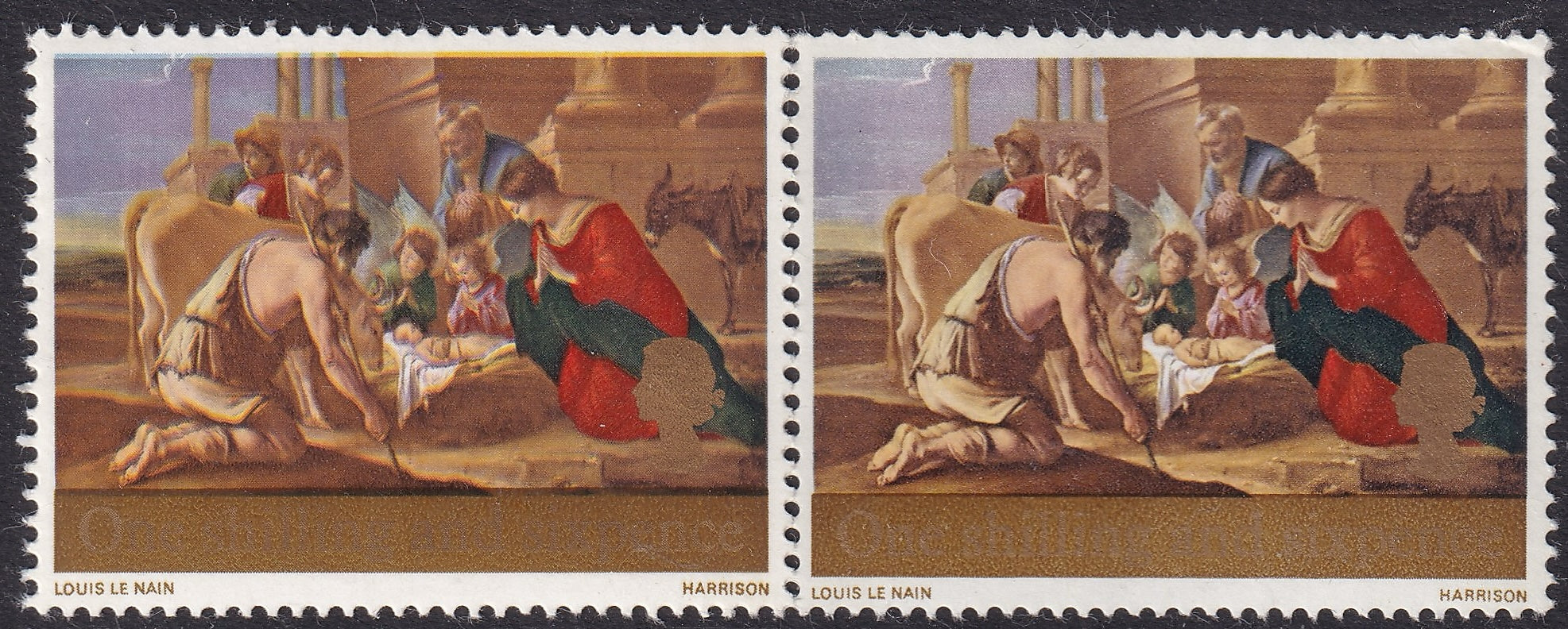 Great Britain 1967 1s6d Unmounted Mint Stamp with Variety Grainy Appearance