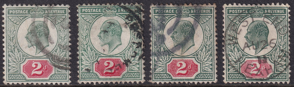 Great Britain 2d Fine Used and Very Fine Used Value Tablet Varieties Selection