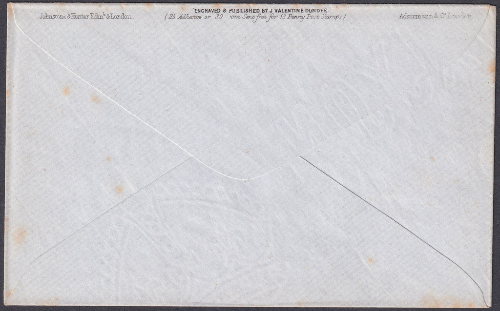 Great Britain 1890 Valentine Peace Deraedemaeker Unused Envelope Postal History