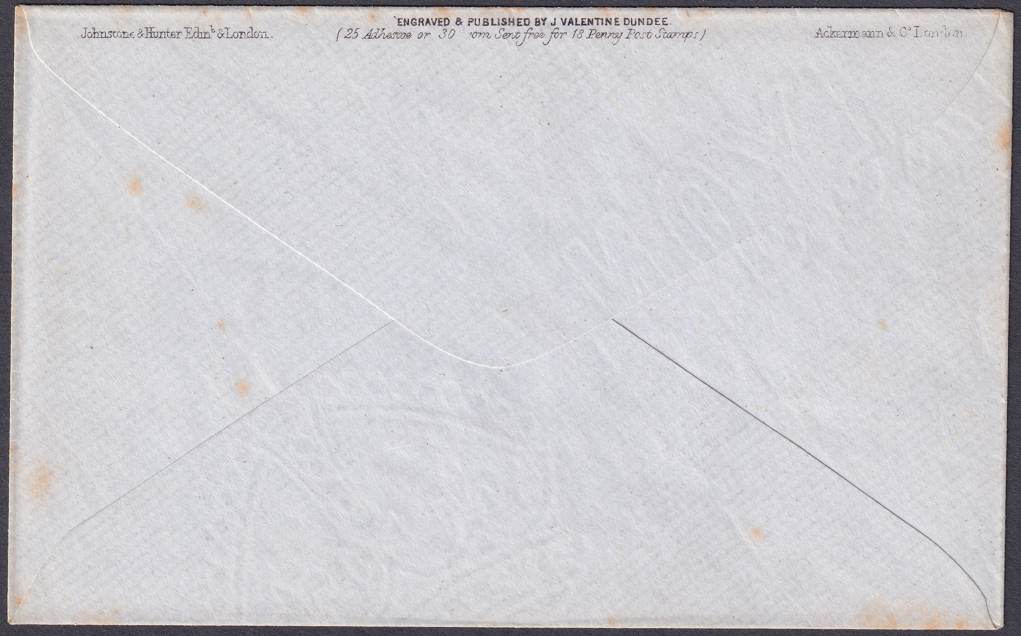 Great Britain 1890 Valentine Peace Deraedemaeker Unused Envelope Postal History