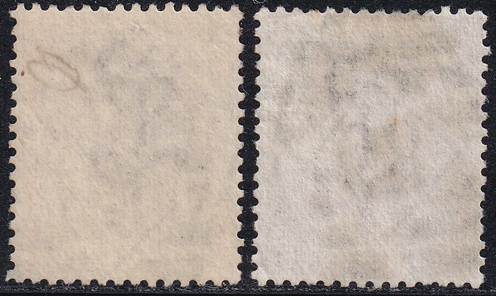 Great Britain 1872 6d Stamps Fine Used Shade Pair NF Varieties Figure 11 Left Damaged