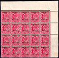 1903 GB 1d Scarlet Admiralty Official UM Marginal Block of 30 SG O102