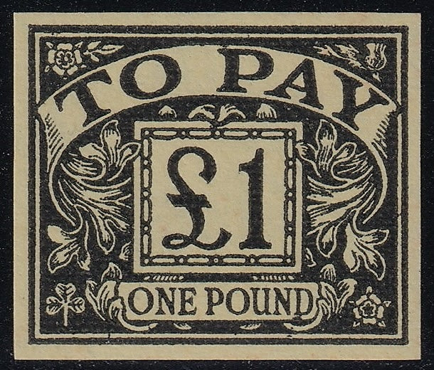 Great Britain 1963 £1 Postage Due NPM Imprimatur Unmounted Mint