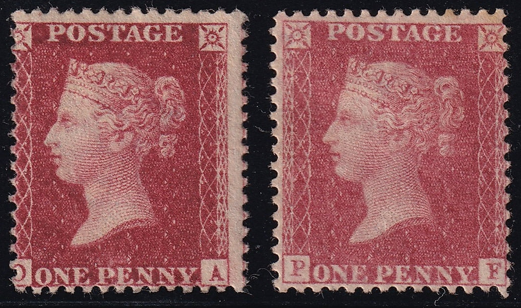 1857 1d Mounted Mint Star Shades
