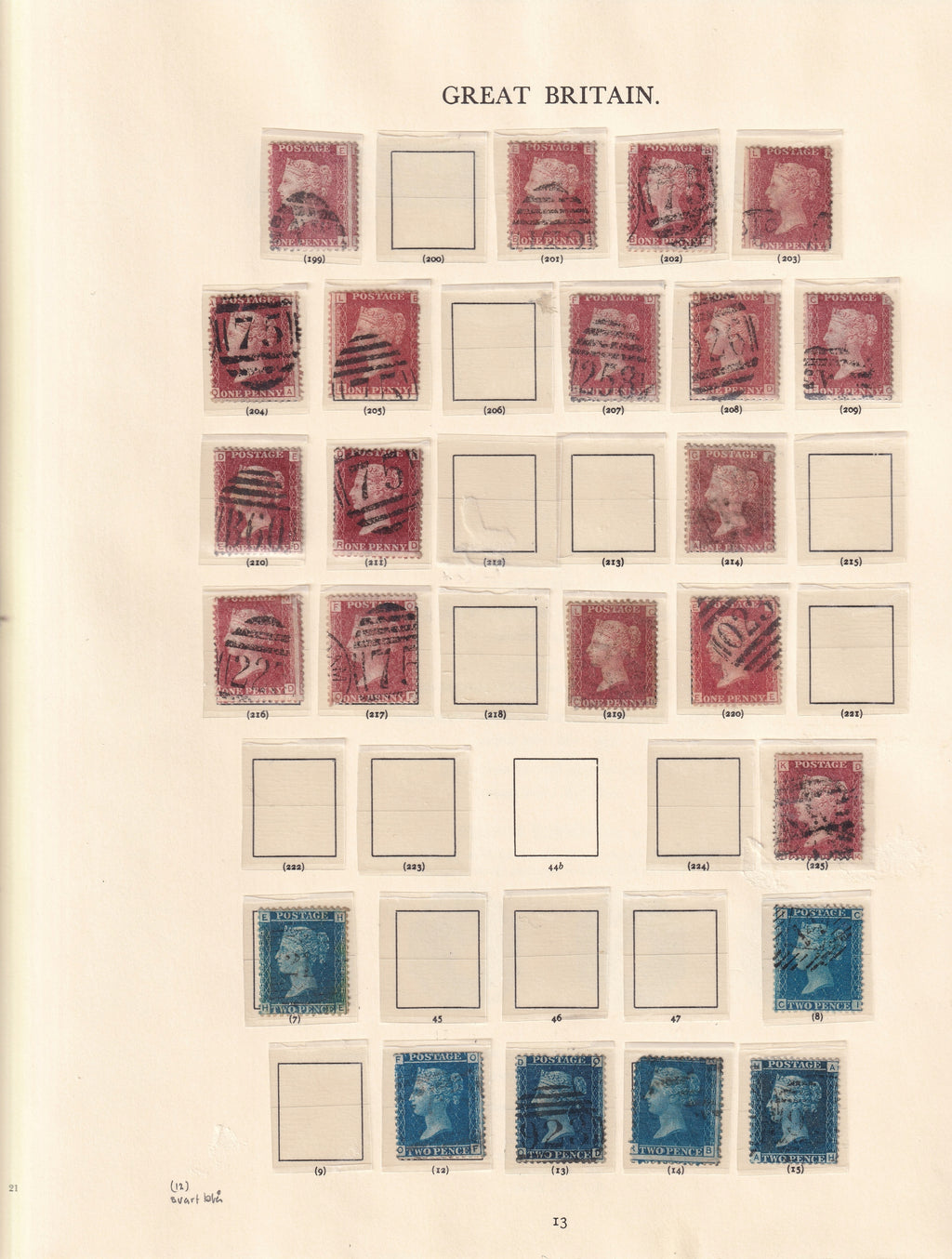 1841 - 1870 Queen Victoria Collection on Original Windsor Leaves SG 8 - 56