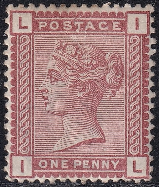 1880 1d Venetian Red Mounted Mint with Printing Flaw