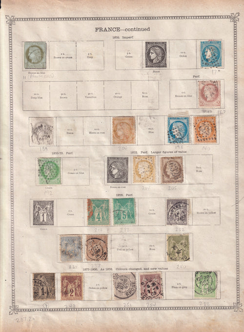 France and French Colonies 1849-1906 Used Collection Accumulation
