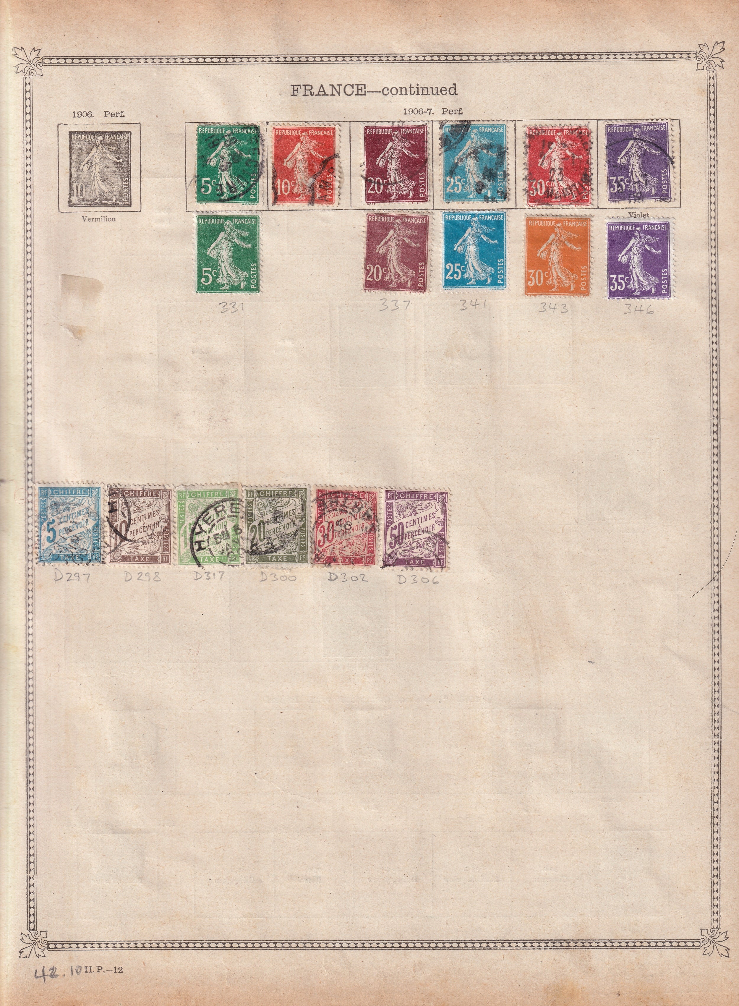 France and French Colonies 1849-1906 Used Collection Accumulation