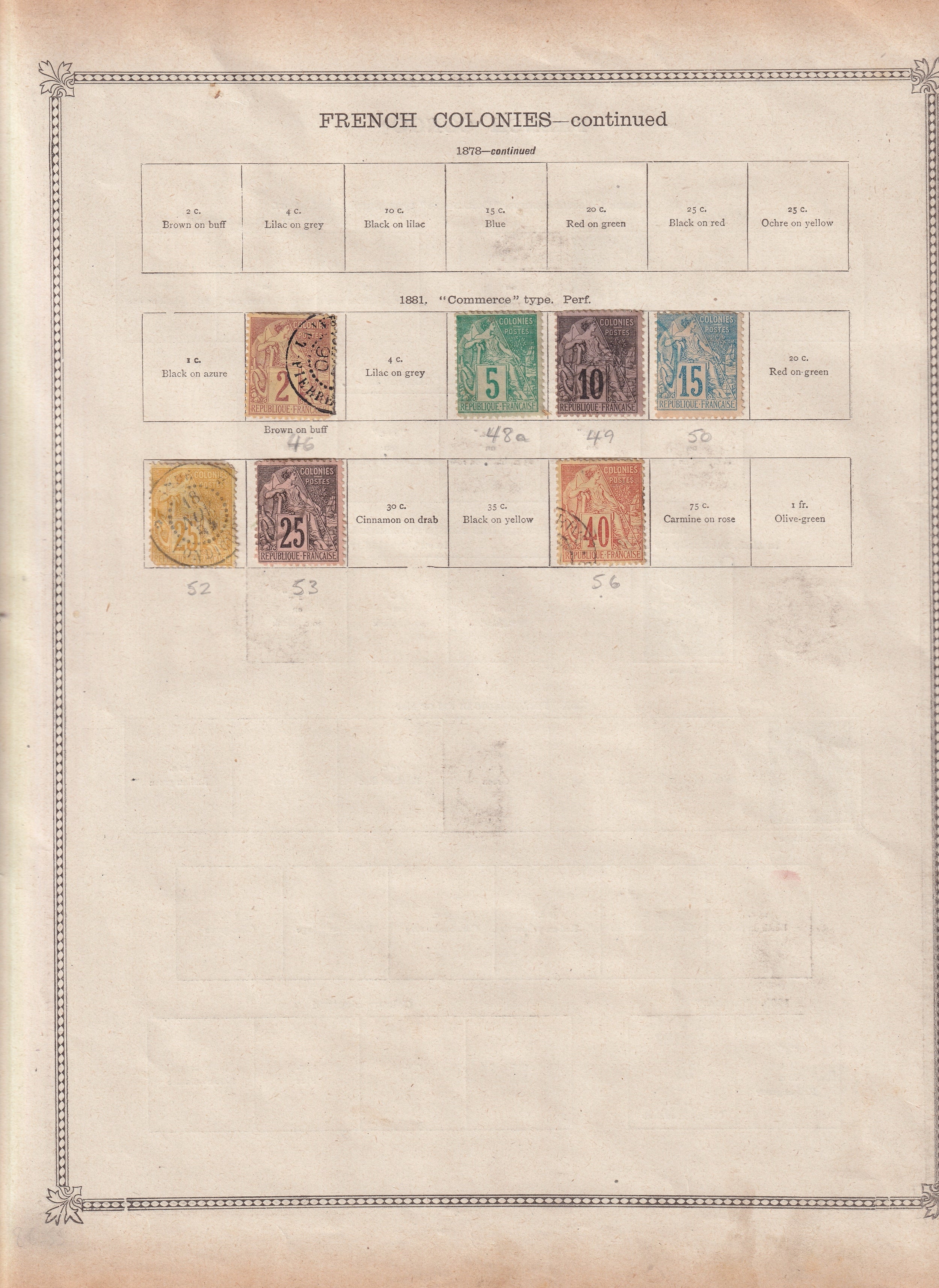 France and French Colonies 1849-1906 Used Collection Accumulation