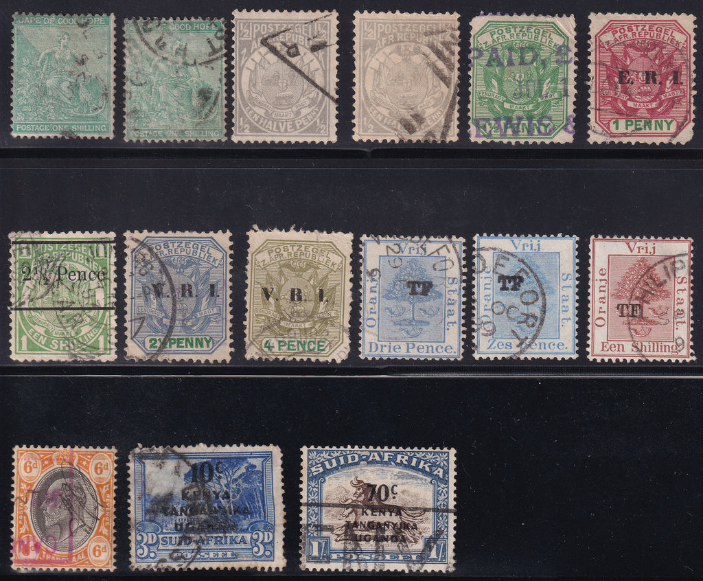 South Africa 1880s Onwards Selection of Used Values to 10s