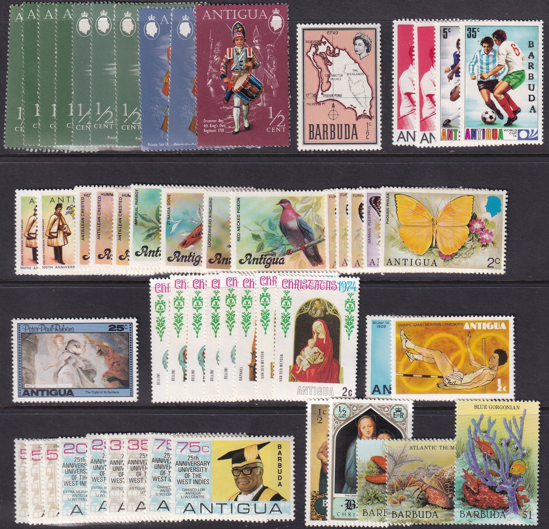 Antigua 1882 Onwards Unmounted Mint and Mounted Mint Collection to $5