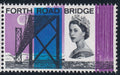 GB 1964 3d FRB UM Strip of 3 Year & Value Obliterated Reddish Violet