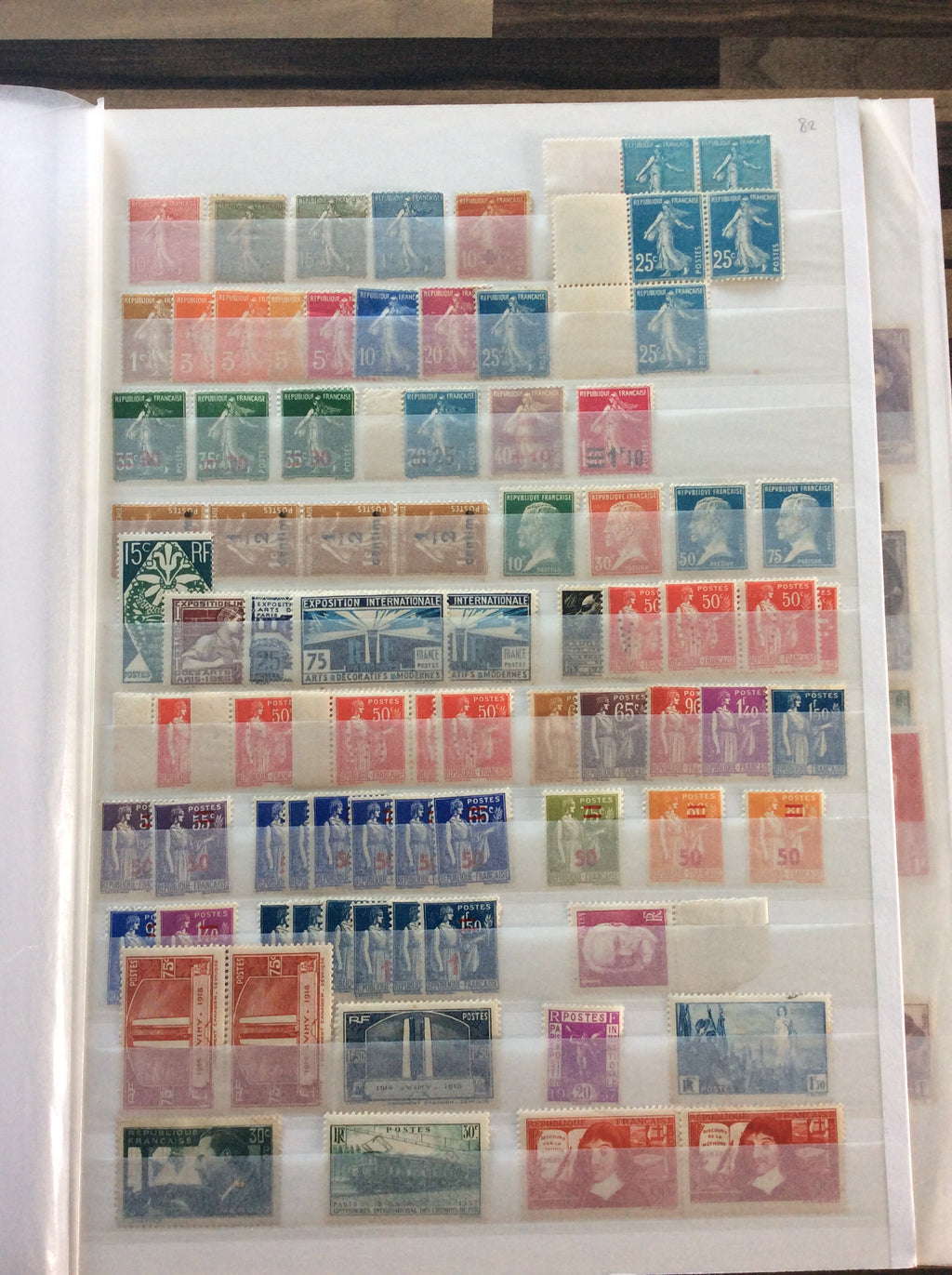 France Stamps Collection 2200+ Unmounted Mint 1903 -1960s Including Sets 2.1kg