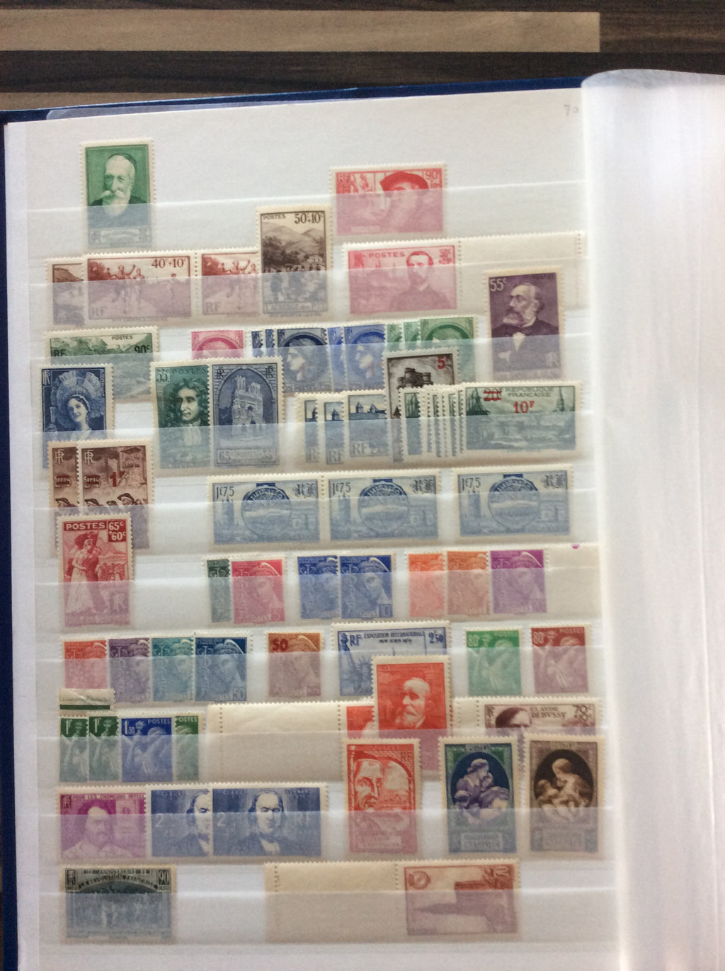 France Stamps Collection 2200+ Unmounted Mint 1903 -1960s Including Sets 2.1kg