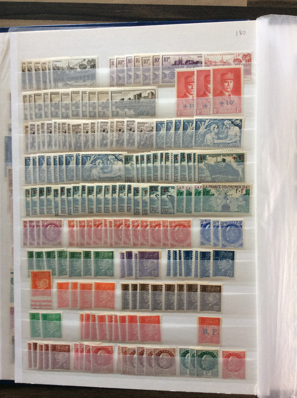 France Stamps Collection 2200+ Unmounted Mint 1903 -1960s Including Sets 2.1kg