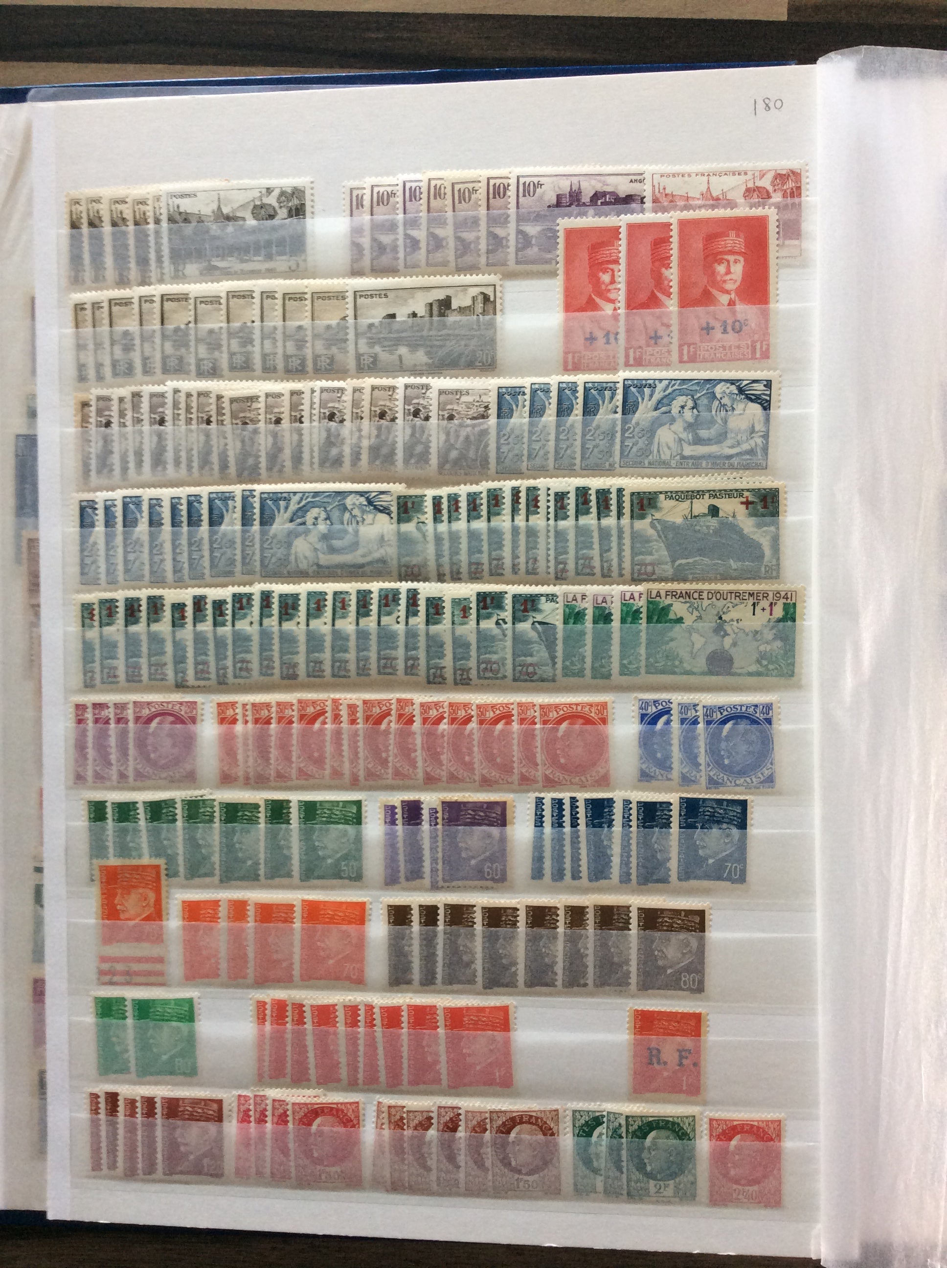France Stamps Collection 2200+ Unmounted Mint 1903 -1960s Including Sets 2.1kg