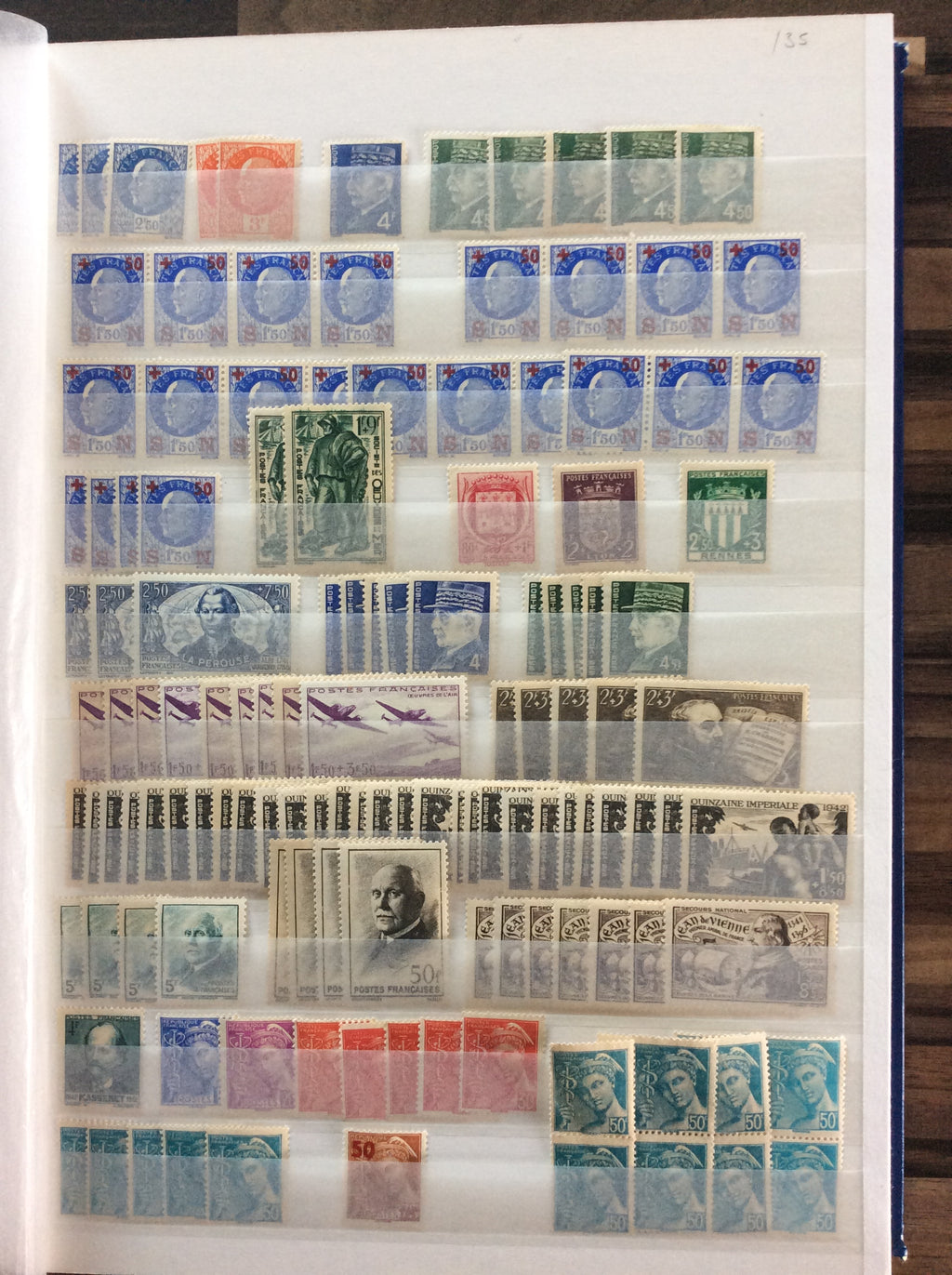 France Stamps Collection 2200+ Unmounted Mint 1903 -1960s Including Sets 2.1kg