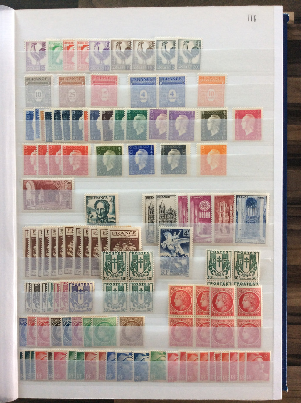 France Stamps Collection 2200+ Unmounted Mint 1903 -1960s Including Sets 2.1kg