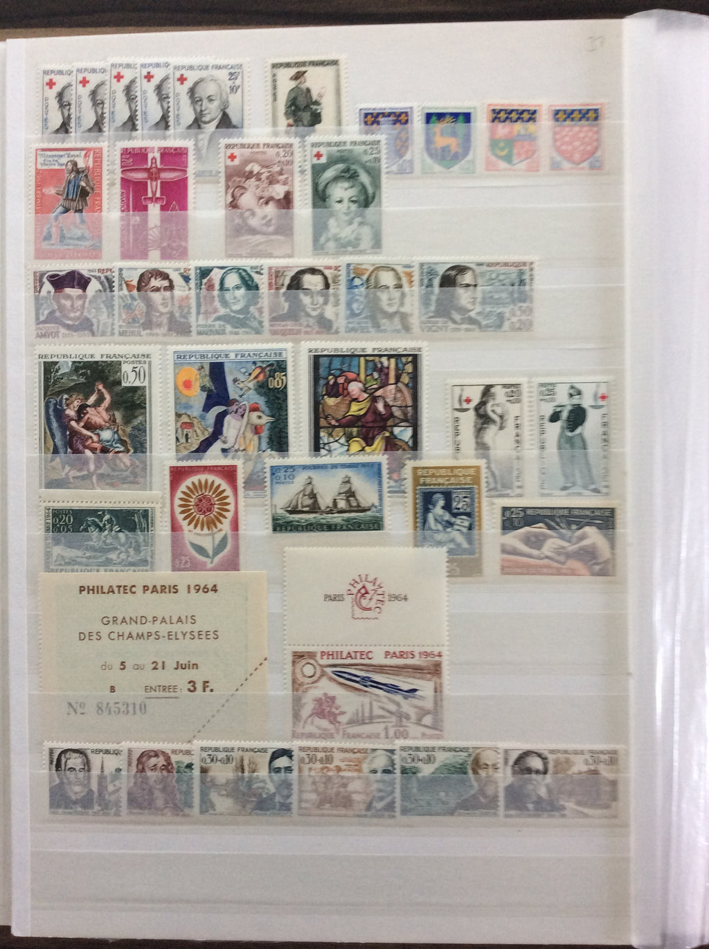France Stamps Collection 2200+ Unmounted Mint 1903 -1960s Including Sets 2.1kg