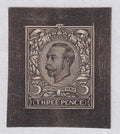 GB 3d Proof of Unissued Value Shaded Background to Head in Black
