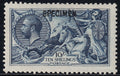 Great Britain 1913 10s Waterlow George V Seahorses stamp with SPECIMEN overprint, SG402.