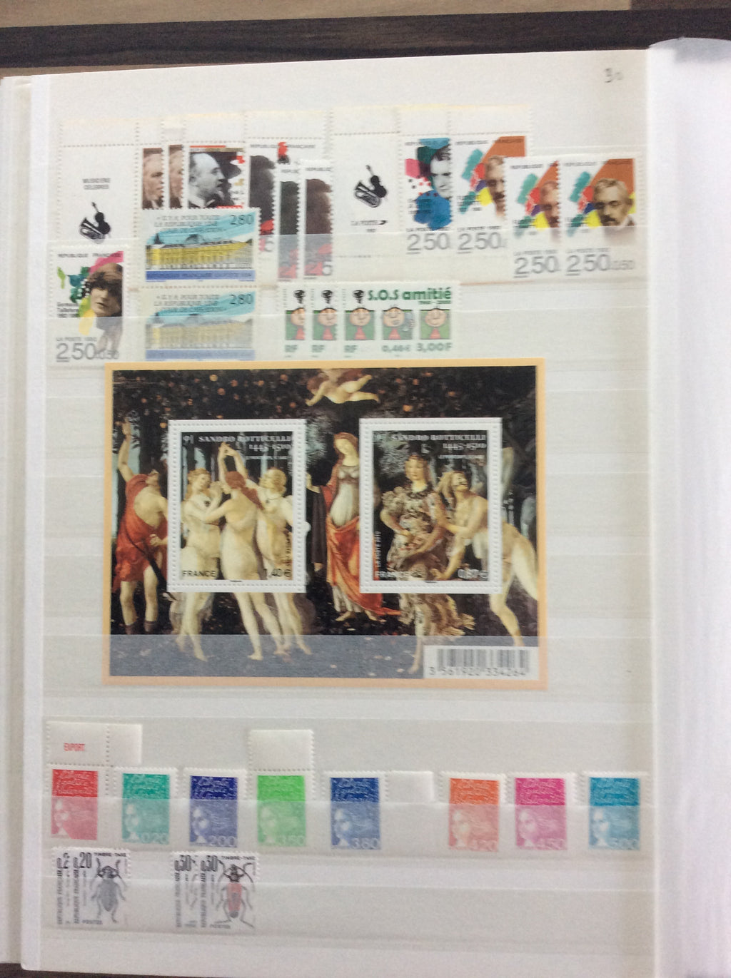 France Stamps Collection 2200+ Unmounted Mint 1903 -1960s Including Sets 2.1kg