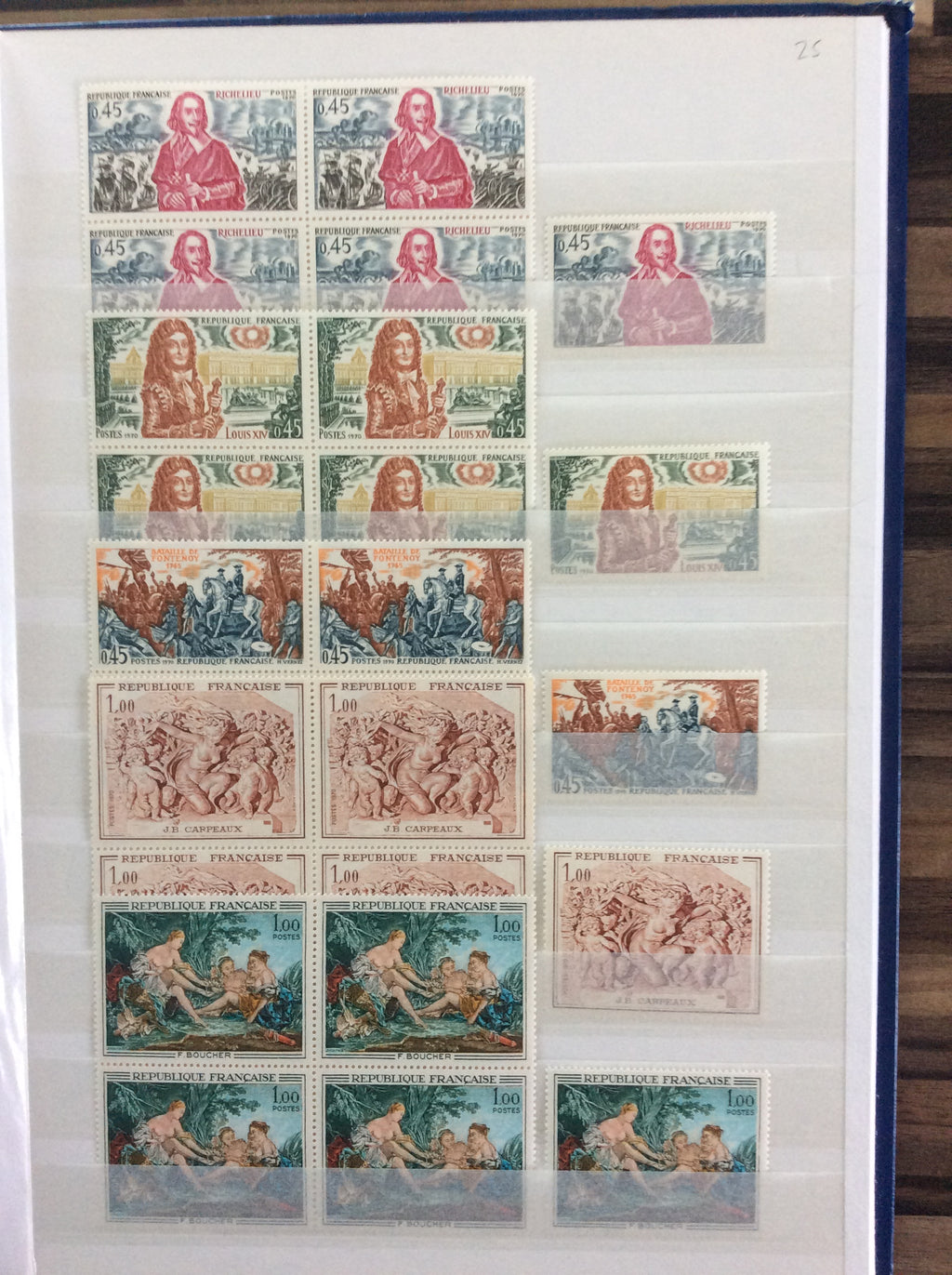 France Stamps Collection 2200+ Unmounted Mint 1903 -1960s Including Sets 2.1kg