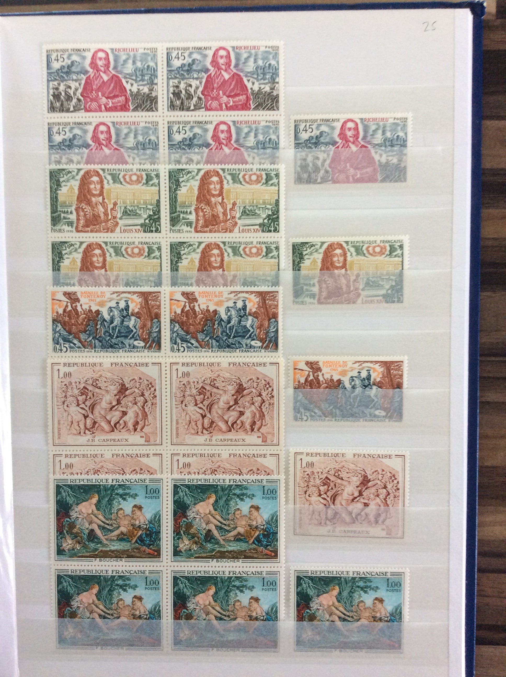 France Stamps Collection 2200+ Unmounted Mint 1903 -1960s Including Sets 2.1kg
